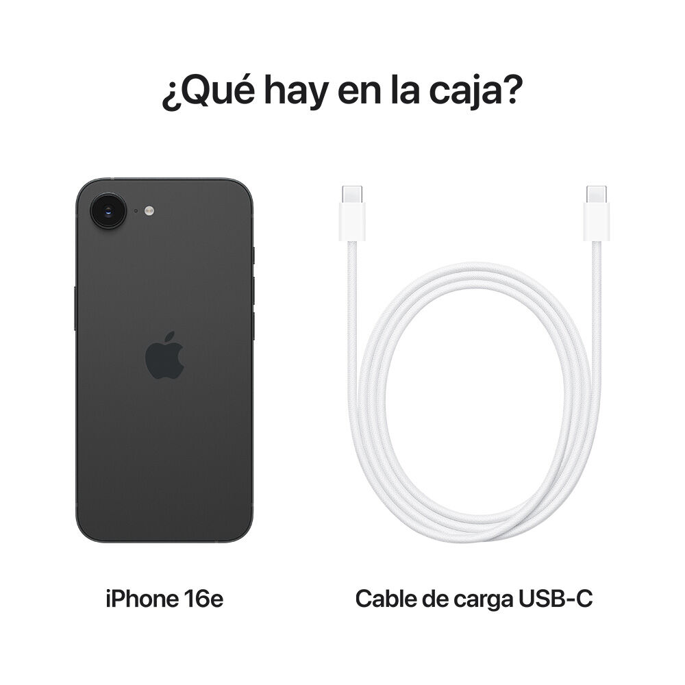 Apple iPhone 16e 128GB Negro 6,1