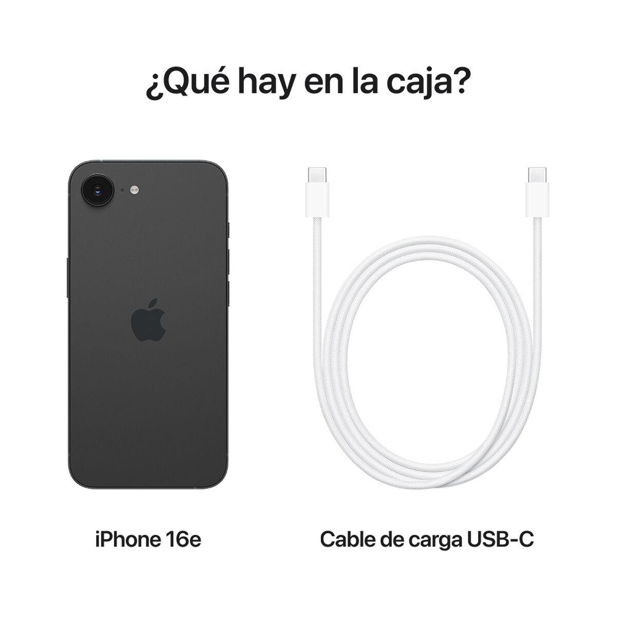 Celular Apple iPhone 16e 128GB 6,1" Negro Liberado
