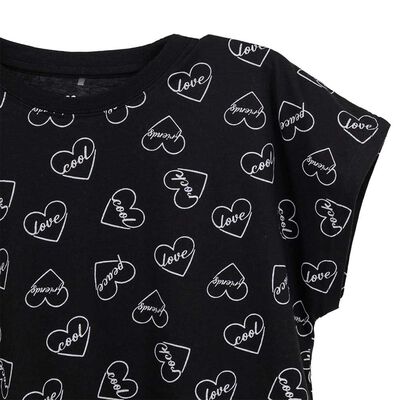 Imagen 2 del producto Polera Manga Larga Niña Mila Negro, Rosado