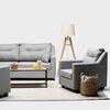 Juego de Living Almore Noruega Sofá 3 Cuerpos + Dos Sillones 1 Cuerpo Gris