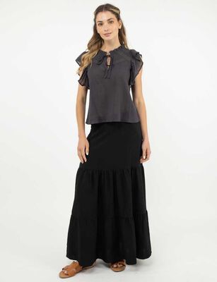 Imagen 2 del producto Blusa Manga Corta Mujer Alma Negro