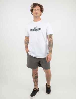 Imagen 2 del producto Polera Con Estampado Manga Corta Hombre Zibel Azul-Piedr, Blanco, Negro, Oliva