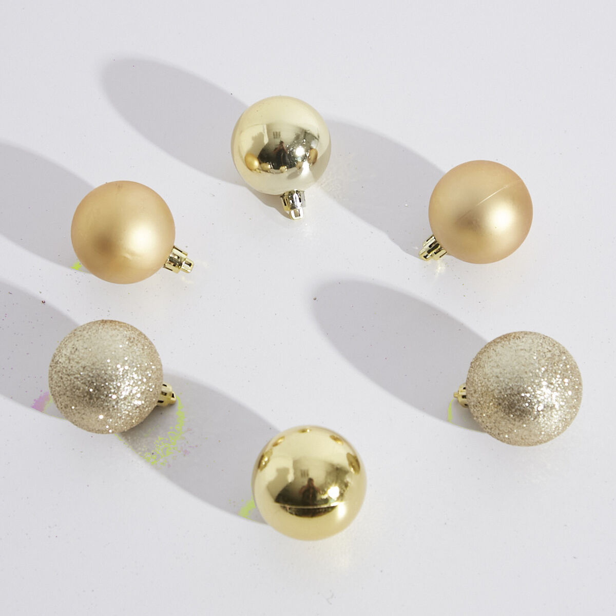 Set 20 Adorno Navideño Esfera Plata Castel Trading 5 cm