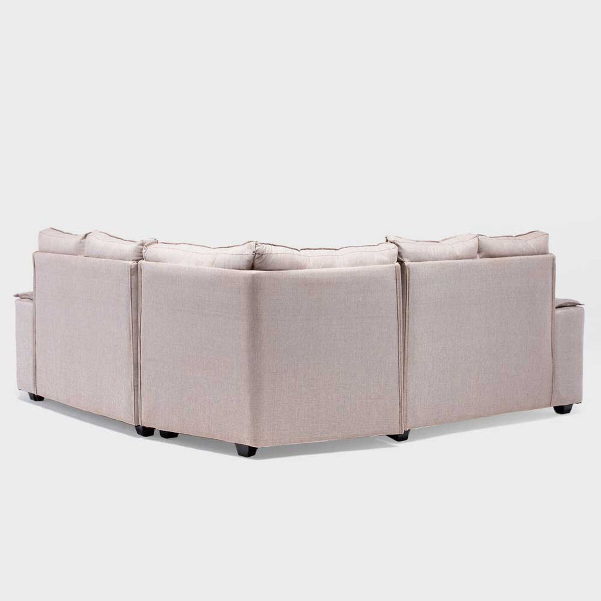Sofá Seccional Mexx Muebles Hamburgo 5 Cuerpos Beige