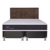 Box Spring CIC Base Dividida 2 Plazas New Ortopedic + Respaldo Baker