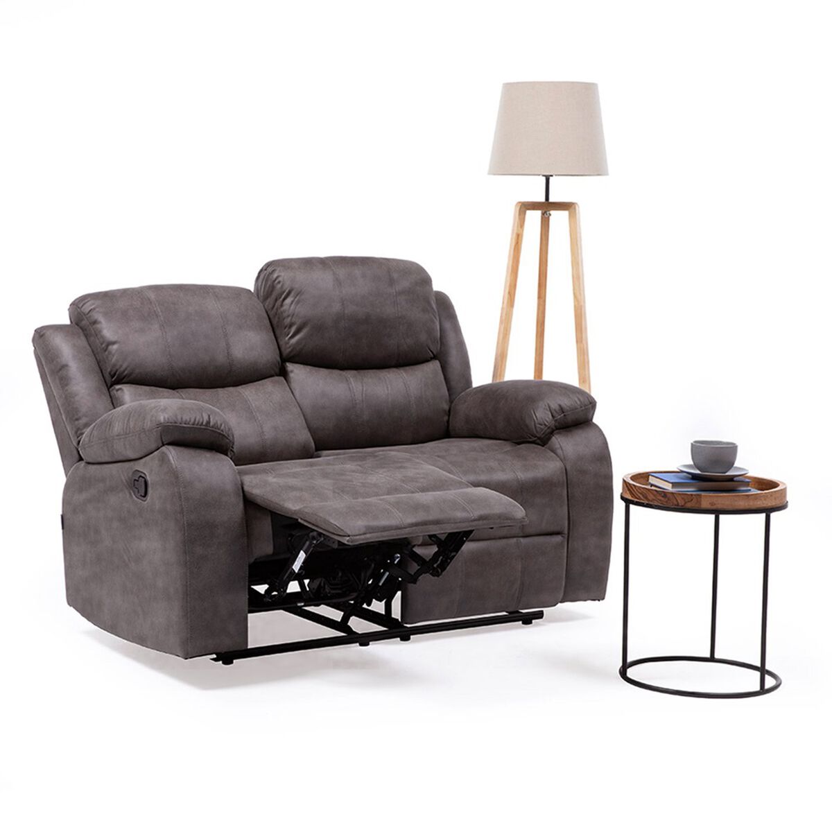 Sofá Reclinable Manual VYS SPA Isabel 2 Cuerpos café
