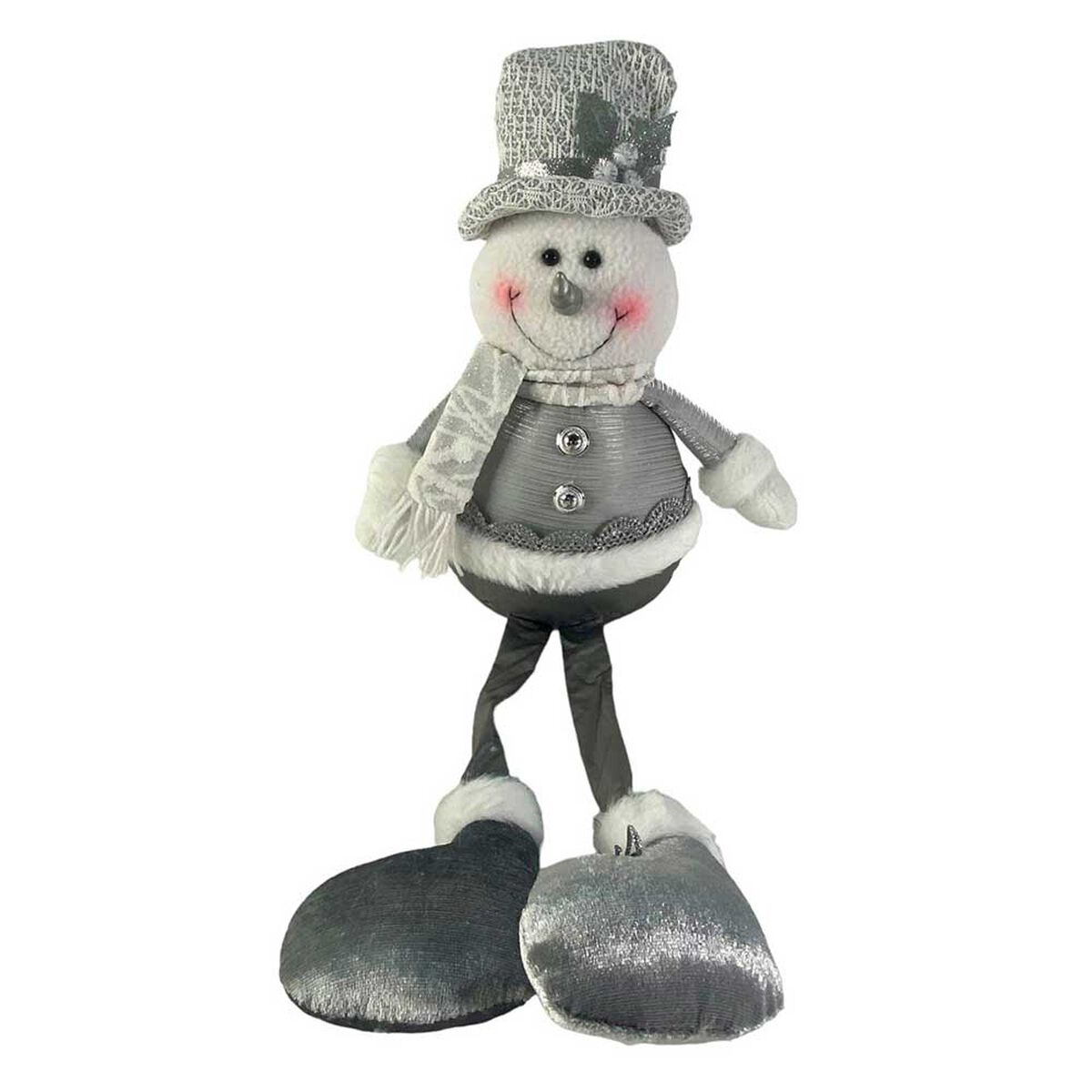 Mu&ntilde;eco Hombre de Nieve Casanova C34VNT5215 55 cm Plata