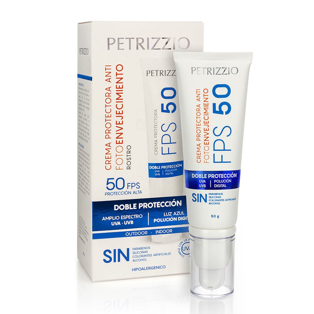 Protector Solar Rostro Fps50 Petrizzio