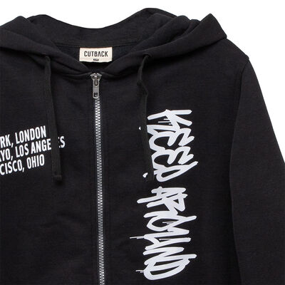 Imagen 2 del producto Polerón Niño Cutback Negro, Oliva