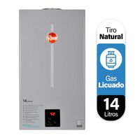 Calefont 14 litros Gas licuado Tiro natural Rheem