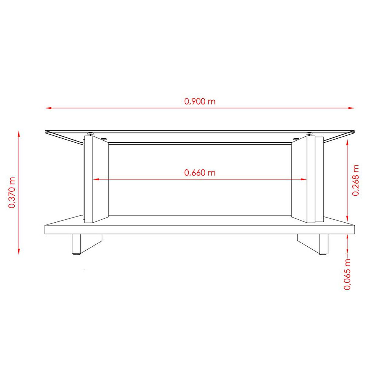 Mesa de Centro Altavision Frizz Off White Savana