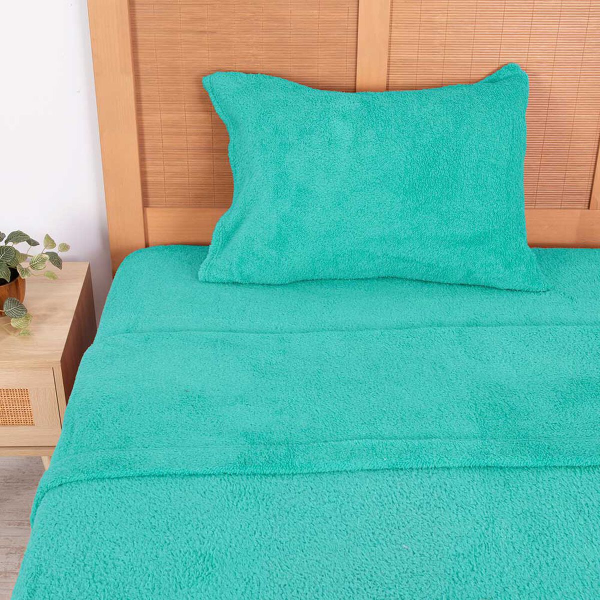 Juego de Sábanas Mashini 1,5 Plazas Liso Calipso