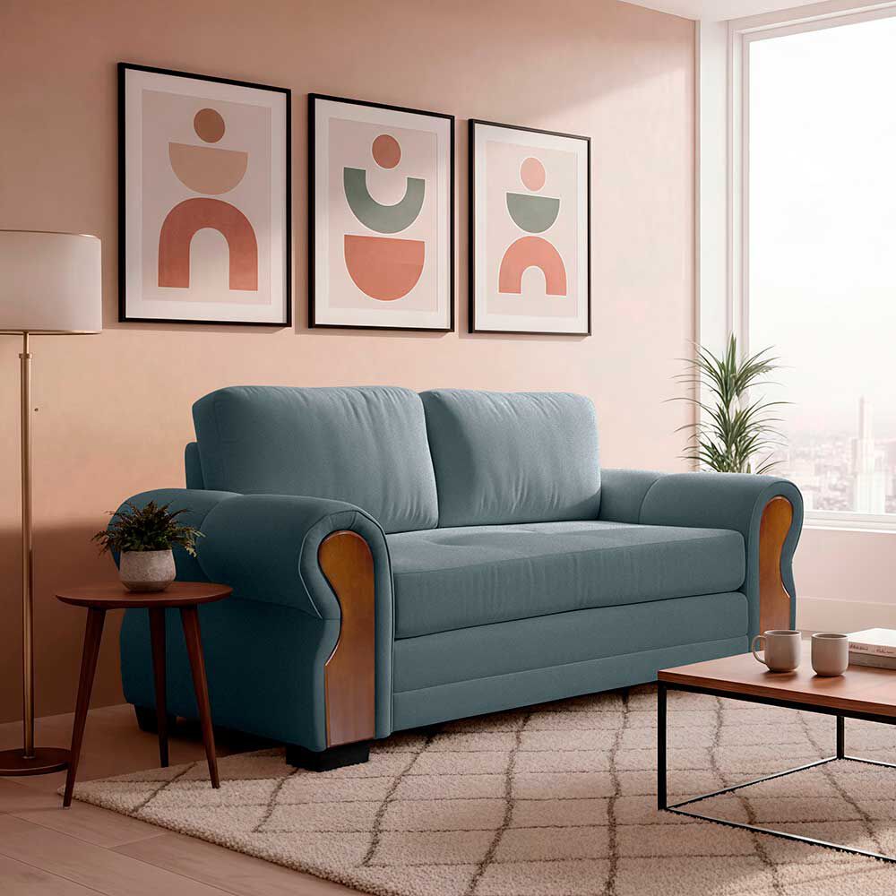 Sofá Living Factory Oregon 2 Cuerpos Beige