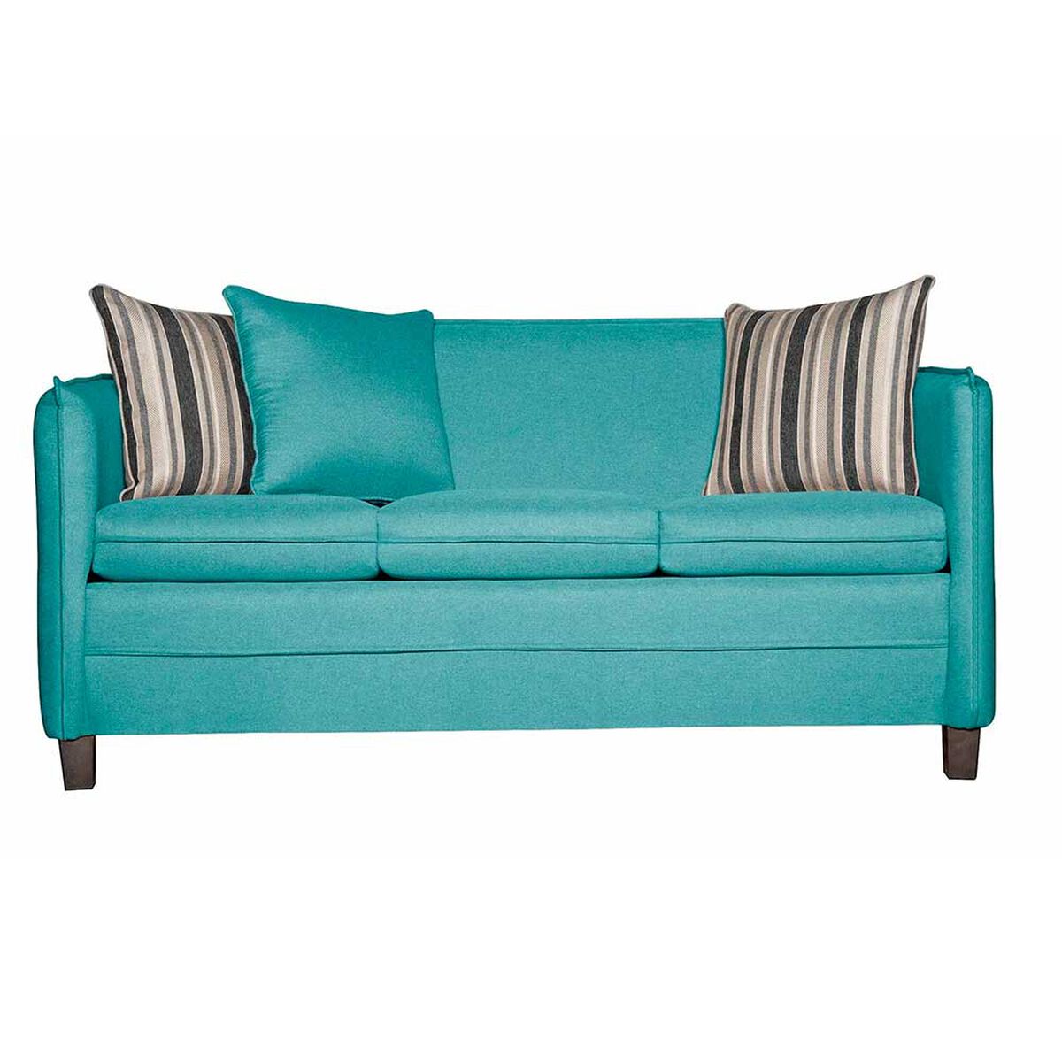 Juego de Living Ruzam Mobel Barcelona Sof&aacute; 3 Cuerpos + Dos Sillones 1 Cuerpo Lino Turquesa