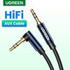Cable Audio Auxiliar Curvo Plug 3.5Mm M/M Trenzado 1M Azul Oscuro Ugreen Av112