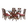 Juego de Comedor Latam Home Merida 6 Sillas Palo Rosa