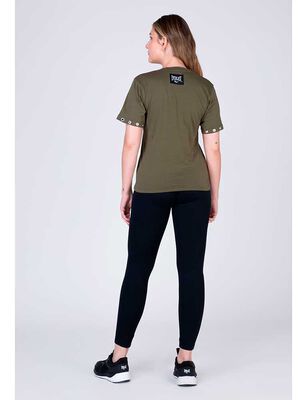 Imagen 2 del producto Polera Manga Corta Mujer Casual Sport Everlast Army, Negro, White