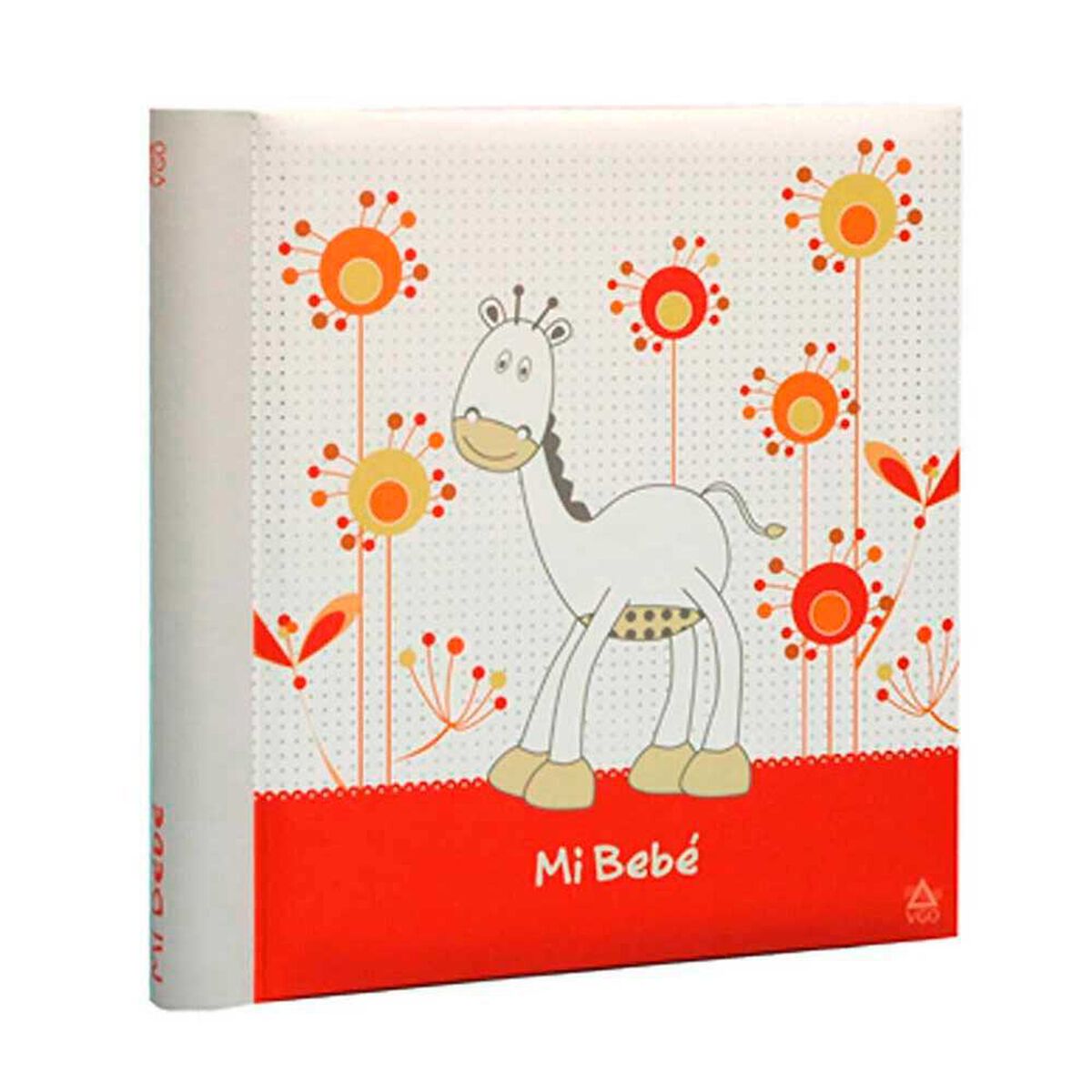&Aacute;lbum para Fotos Cart&oacute;n Vgo Infantil con Memo y Caratulas 200 Fotos Naranja