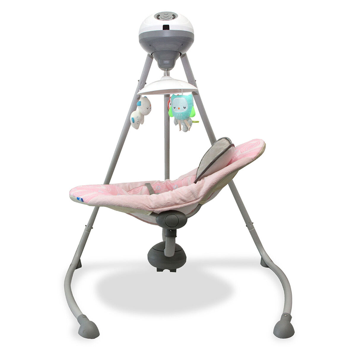 Silla Nido Columpio Mecedor Electrónico Rosado