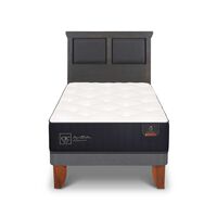 Cama Europea CIC 1,5 Plazas Premium + Respaldo Torino