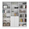 2 Estantes 5 Repisas + Estante 2 Puertas + 3 Complementos TuHome Home Blanco