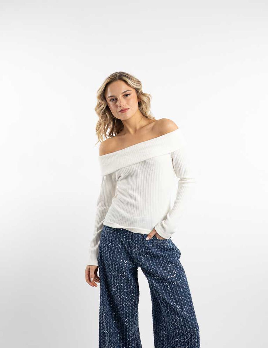 Sweater Bardot Mujer Icono