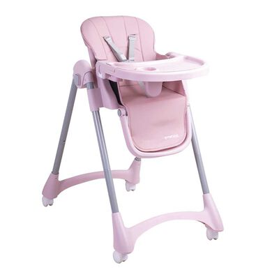 Imagen 1 del producto Silla de Comer Bebe Reclinable Plegable Easy Eat Rosada Bebesit