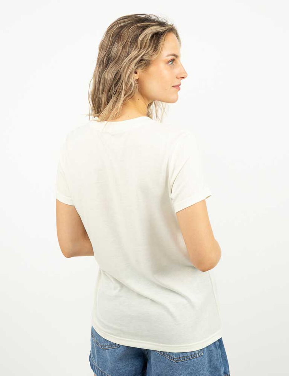 Polera Con Estampado Manga Corta Mujer Icono