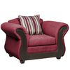 Juego de Living Innovamuebles Palermo Sofá 3 Cuerpos + Dos Sillones 1 Cuerpo Wine