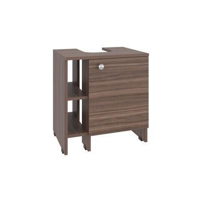TUHOME Mueble para Lavamanos Tuhome Basic 1 Puerta Avellana