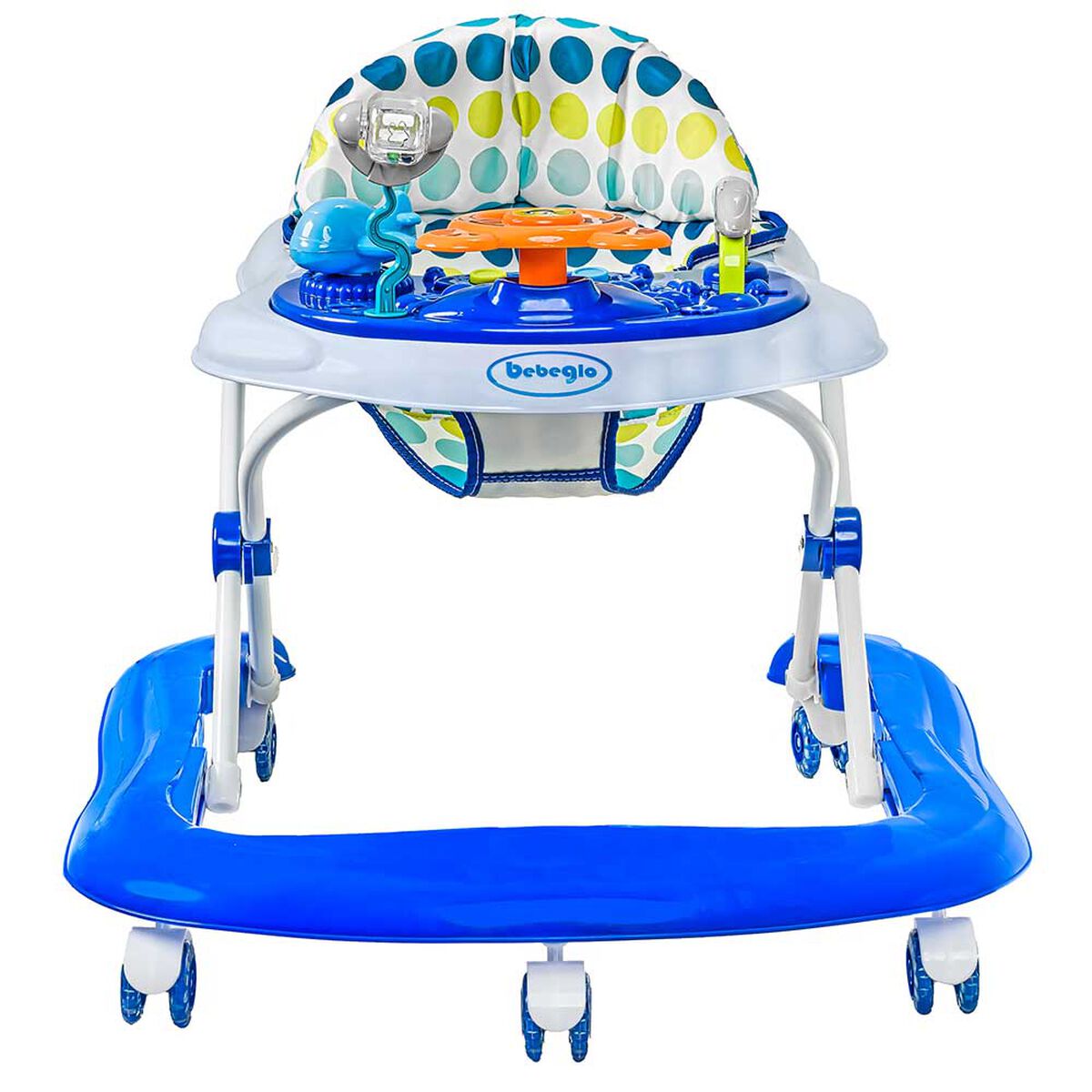 Andador Caminador con Bluetooth Azul Bebeglo