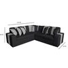 Sof&aacute; Secccional Muebles MYM Victor 4 Cuerpos Negro Gris