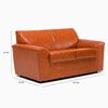 Sof&aacute; Cabsur Milan 2 Cuerpos PU Caramelo