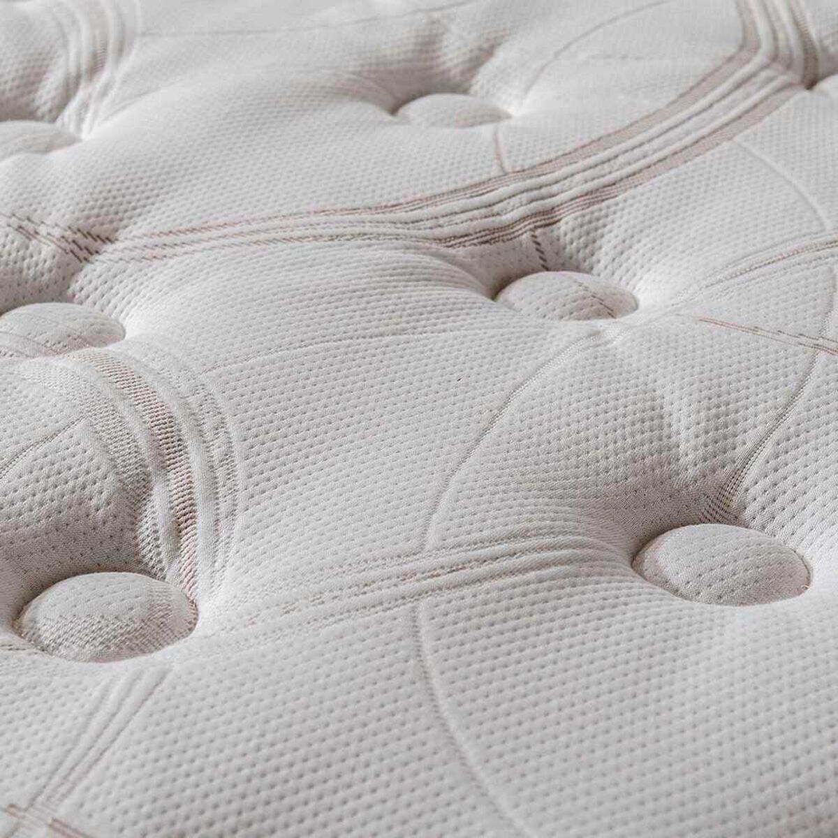 Cama Europea Rosen Base Dividida 2 Plazas New Style 6 + Respaldo Rachel