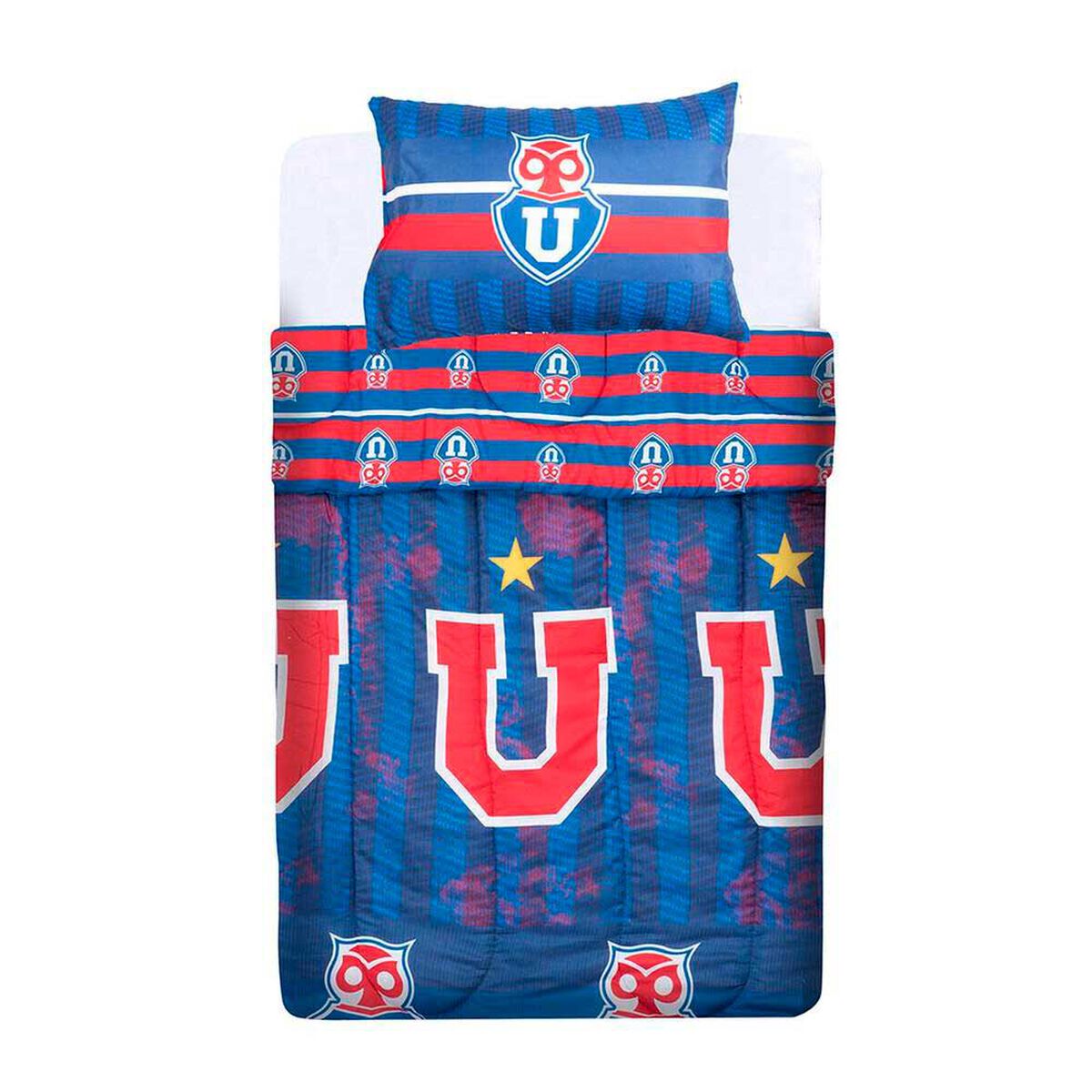 Plum&oacute;n U de Chile 1,5 Plazas Multicolor