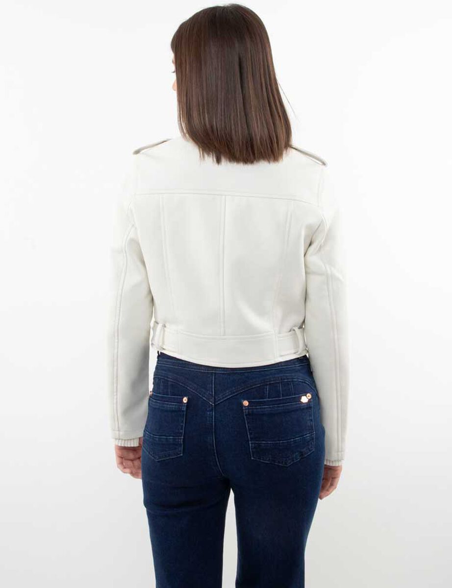 Chaqueta Biker Ecocuero Mujer Fiorucci