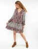Vestido Corto Manga Larga Mujer Alma