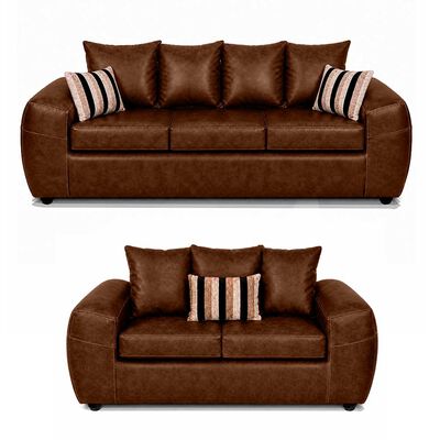 ELEGANT DETAIL Juego de Living Elegant Detail New Houston 3-2 Cuerpos Tostado