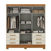 Closet Di Poretti Design Paris 6 Cajones 6 Puertas Caf&eacute;