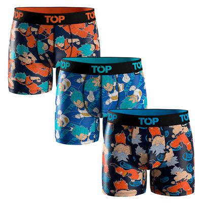 Pack 3 Bóxer Medio Microfibra Dragon Ball Super Hombre Top COLOR-7
