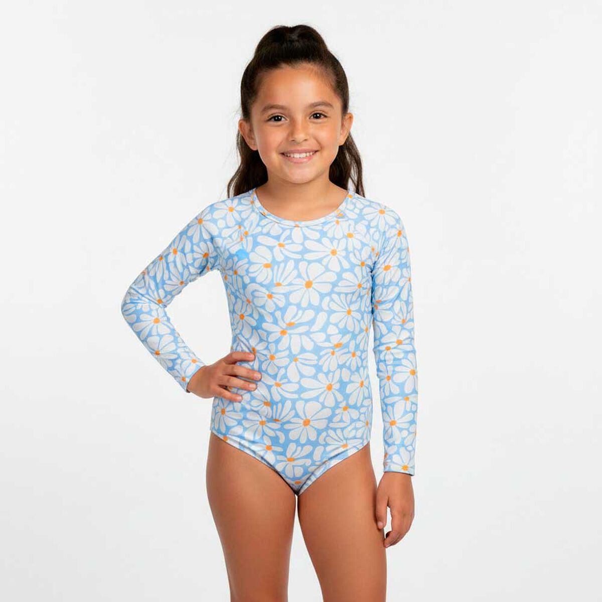 Traje de Baño Enterito Flores Niña Mila