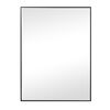 Espejo Marco Aluminio Vgo para Colgar Rectangular 50 x 40 cm Negro