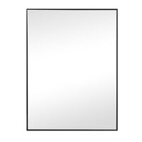 Espejo Marco Aluminio Vgo para Colgar Rectangular 50 x 40 cm Negro