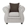 Juego de Living Black Factory Emili Sofá 3 Cuerpos + Dos Sillones 1 Cuerpo Crema