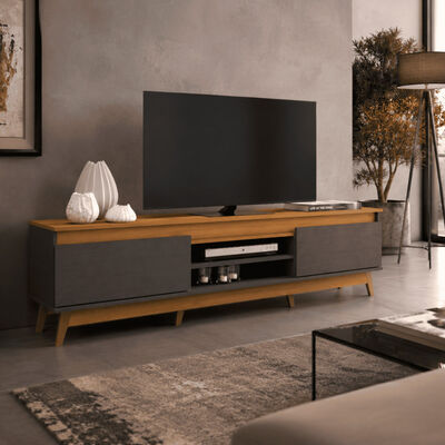 Rack TV Exit Texas hasta 70" Roble Grafito
