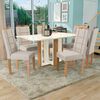 Juego de Comedor Yardas Milan 6 Sillas Off White