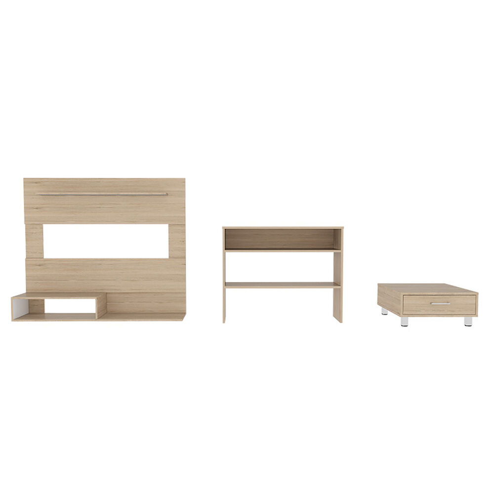 TUHOME Set Panel TV + Arrimo + Mesa