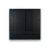 Closet CIC Maule 4 Puertas 8 Cajones Negro