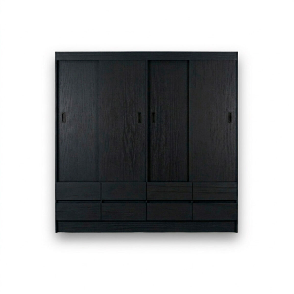 Closet CIC Maule 4 Puertas 8 Cajones Negro