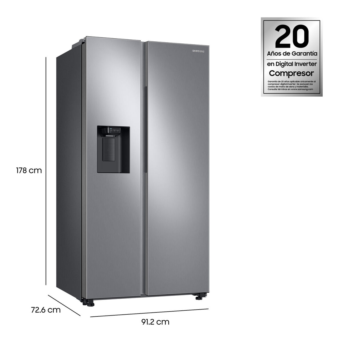 Refrigerador Side By Side Samsung RS60T5200S9/ZS 602 lts.